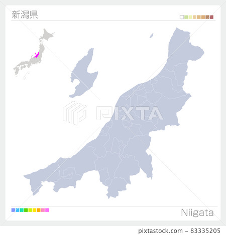 Map of Niigata Prefecture ・ Niigata Map of Niigata Prefecture ・ Niigata 83335205