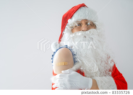 Santa Claus after vaccination 83335726