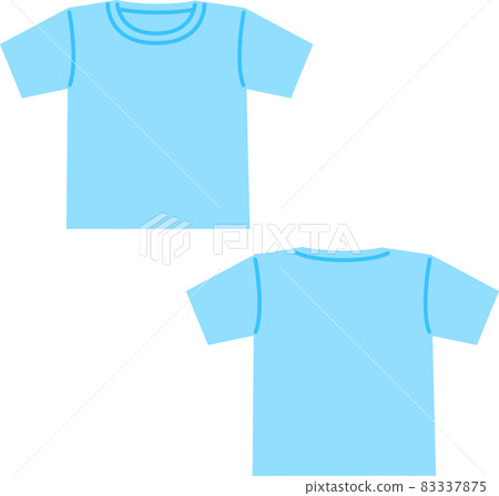 素色短袖T卹前後 83337875