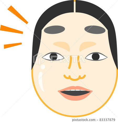 Noh masks of young women 83337879