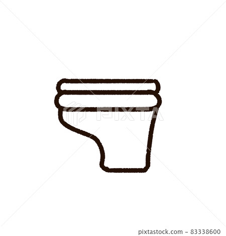 帶封閉蓋的無水箱馬桶 83338600