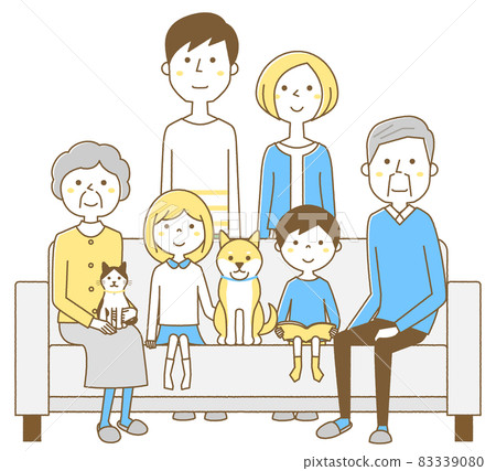 Family three generation sofa 83339080