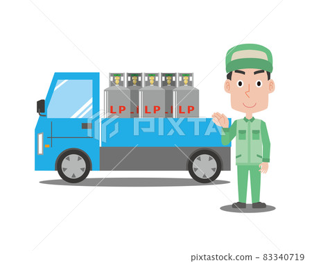 運送丙烷氣的男子 運送丙烷氣的男子 83340719