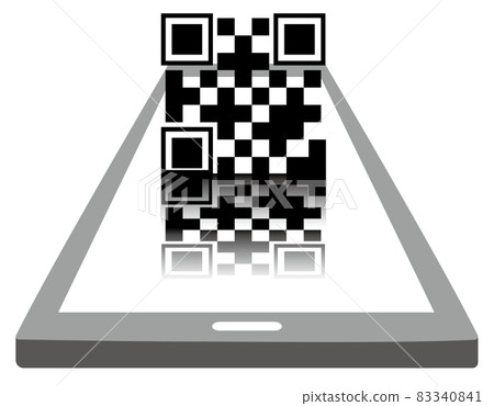 智能手機互聯網購物條碼支付圖標 智能手機互聯網購物條碼支付圖標 83340841