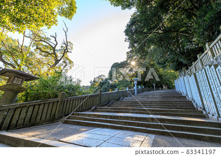香川縣琴平町初秋的琴平宮 83341197