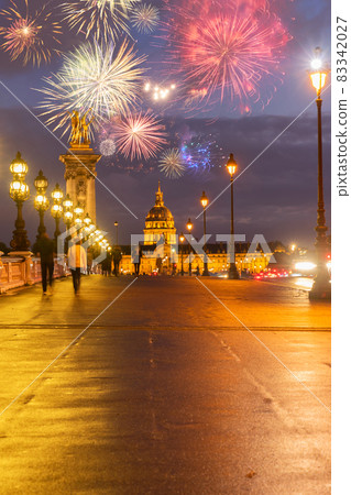 Bridge of Alexandre III, Paris, France 83342027