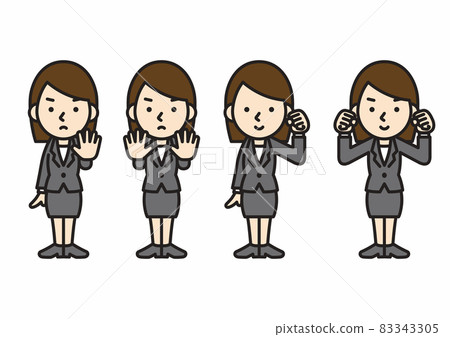 Working person, female office worker, suit, businessman Working person, female office worker, suit, businessman 83343305