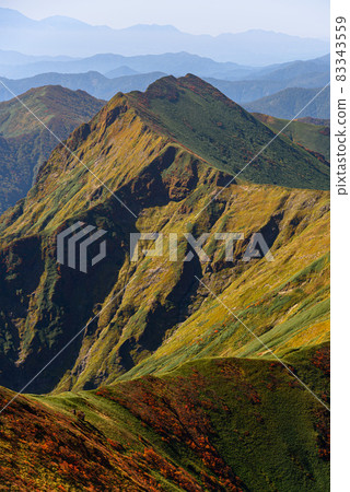Tanigawa mountain range in autumn 83343559