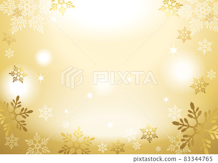 與雪花的聖誕節框架金 83344765