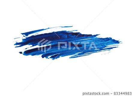 blue abstract watercolor paint brush stroke texture isolated on white background for logo and banner. design, creative, and illustration. blue abstract watercolor paint brush stroke texture isolated on white background for logo and banner. design, creative, and illustration. 83344983