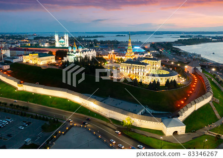 Bird's eye view of Kazan Kremlin Bird's eye view of Kazan Kremlin 83346267