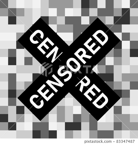 Censored pixel sign. 83347487