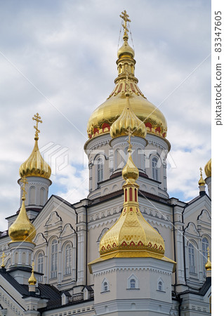The church of Lavra in Pochaev, Ukraine. May 2021 83347605