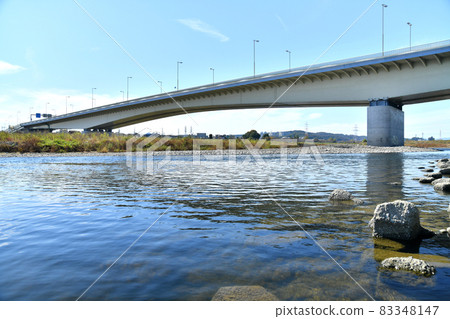 Inagi Ohashi / Tama River downstream / Fuchu City side (Fuchu City, Tokyo) [2021.10] 83348147