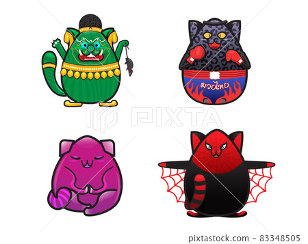 Cute cat cartoon sltyle callection ,lover kiitty vector illustrator Cute cat cartoon sltyle callection ,lover kiitty vector illustrator 83348505