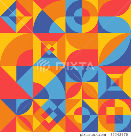 Bauhaus Elements Seamless Background 83348576