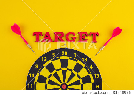 Target and goal concept with darts and arrows 83348956