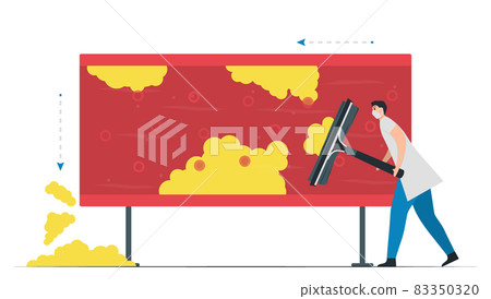 Medical assistant clean fat in blood vessel. Coronary artery disease. Cardiology vector illustration isolated on white background. Medical assistant clean fat in blood vessel. Coronary artery disease. Cardiology vector illustration isolated on white background. 83350320