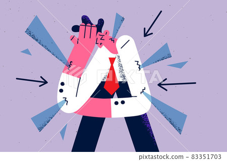 Stress, exhaustion and overwork concept. 83351703