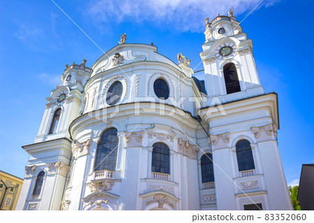 Famous Salzburg Cathedral or Salzburger Dom at Domplatz, Salzburg Land, Austria 83352060