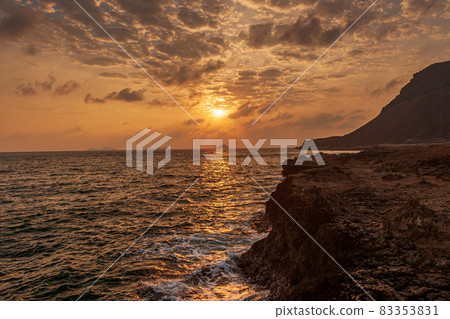 Djibouti sunset view on Seven Brothers Islands Djibouti sunset view on Seven Brothers Islands 83353831