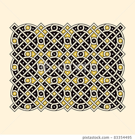 Antique Russian ornament for decorating church books Antique Russian ornament for decorating church books 83354495