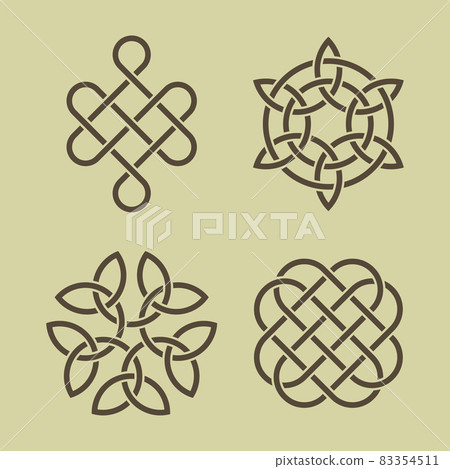 Set of vector celtic knots Set of vector celtic knots 83354511
