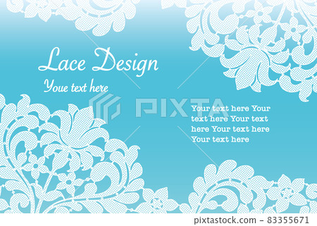 Frame design material using antique lace. Vector illustration 83355671
