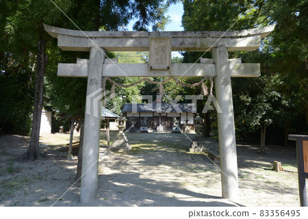 奈良縣三宅町鳥居，久久神社（屏風）大志堂，折疊屏風 83356495