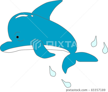 Image material of cute dolphin to jump Image material of cute dolphin to jump 83357189