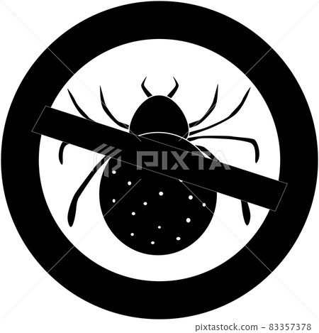 Icon "silhouette" to watch out for ticks Icon "silhouette" to watch out for ticks 83357378