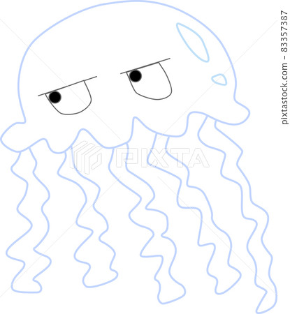 Cute jellyfish character Cute jellyfish character 83357387