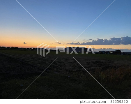 Sunset and clouds Sunset and clouds 83359230