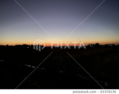 Countryside evening landscape Countryside evening landscape 83359236