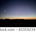 Countryside sunset and the first star 83359239