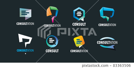 Sign for online consultation. Vector illustration of the icon. Sign for online consultation. Vector illustration of the icon. 83363506