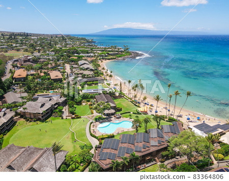 Aerial view of Kapalua coast in Maui, Hawaii Aerial view of Kapalua coast in Maui, Hawaii 83364806