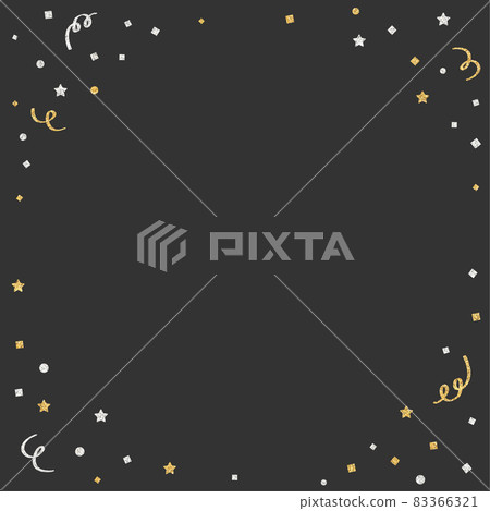 Gold and silver confetti background material Gold and silver confetti background material 83366321
