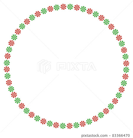 Circle colorful candies round frame vector art Circle colorful candies round frame vector art 83366470