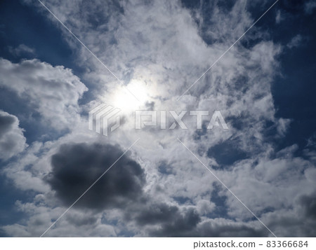 The sun hidden in the clouds The sun hidden in the clouds 83366684