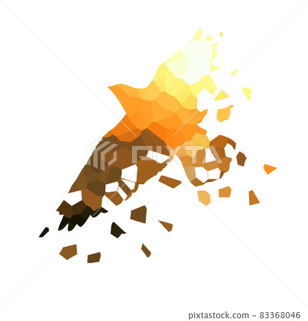 Abstraction flying birds and sunset. Vector illustration Abstraction flying birds and sunset. Vector illustration 83368046