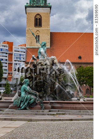 Neptune Fountain and St Mary Church Neptune Fountain and St Mary Church 83369690