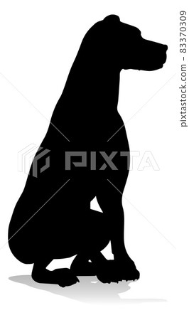Dog Silhouette Pet Animal Dog Silhouette Pet Animal 83370309