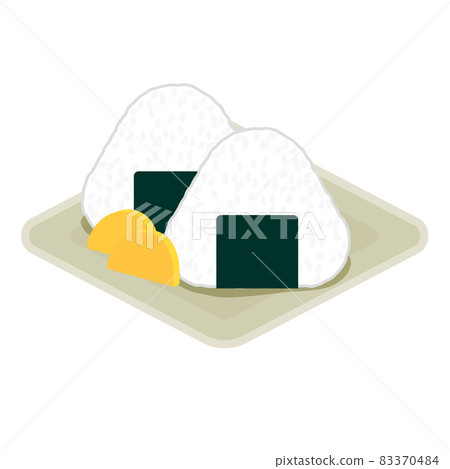 Illustrations on rice balls - Stock Illustration [83370484] - PIXTA