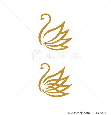 Swan icon Template vector illustration Swan icon Template vector illustration 83370618