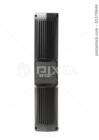 uninterruptible power supply (ups) reserve battery, isolated on white 83370644
