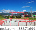 Blue sky and red blanco 83371699