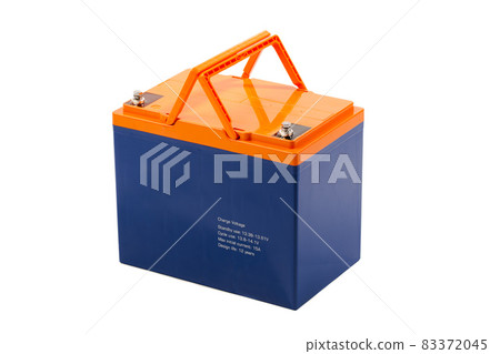 industrial lead acid battery, isolated on white 83372045