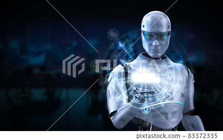 Cloud computing technology with robot and graphic display Cloud computing technology with robot and graphic display 83372335