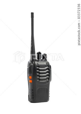 portable radio Walkie-talkie isolated on white portable radio Walkie-talkie isolated on white 83372336